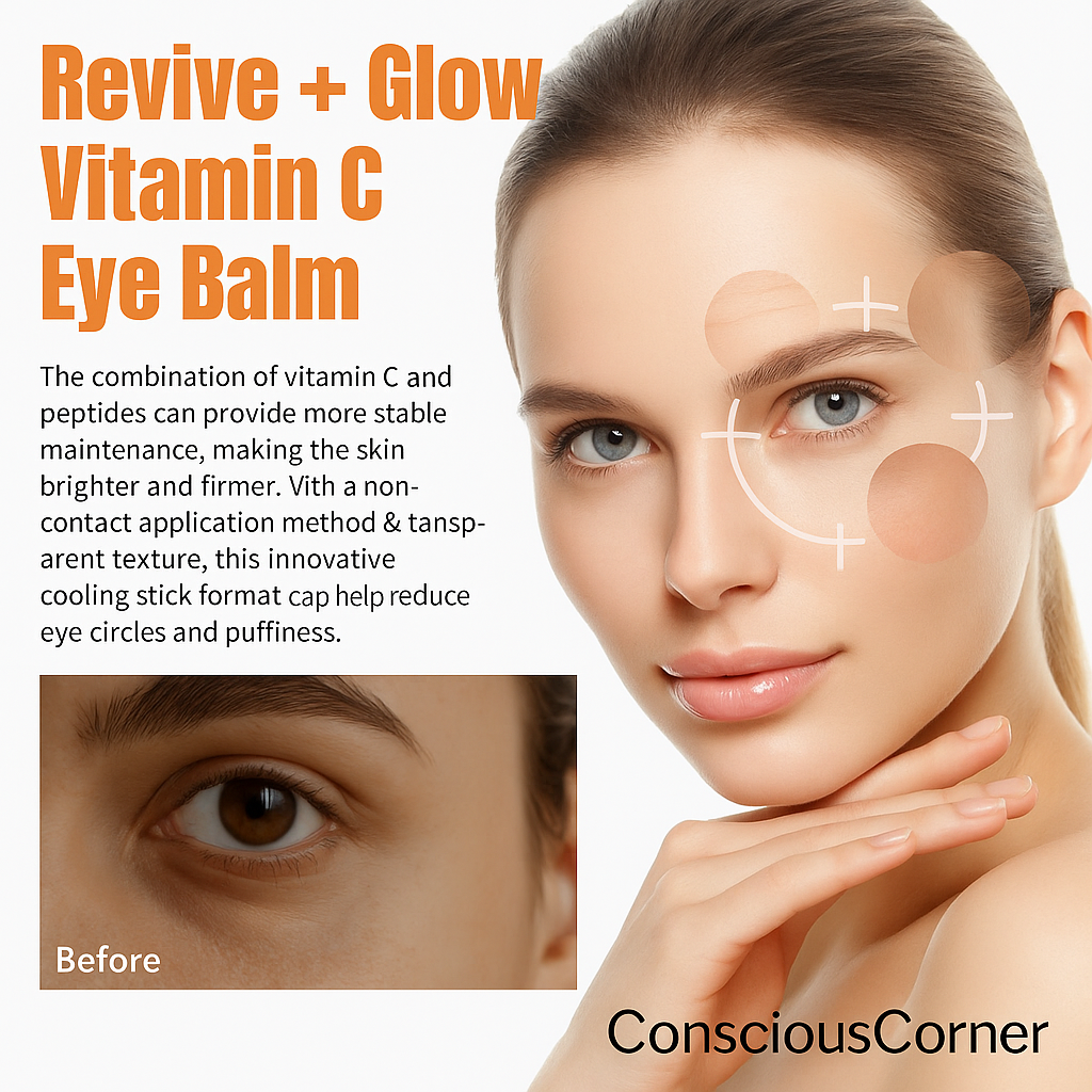 Vitamin C Brightening Eye Balm | Reduces Puffiness & Dark Circles